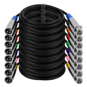 Câble audio coaxial XLR mâle 3 broches vers XLR femelle de 1 mètre pour caméra et haut-parleur - Product Image 1