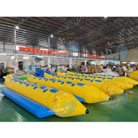 Bateau banane gonflable en gros pour jeux aquatiques, bateau poisson volant gonflable