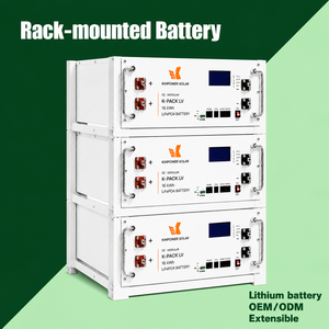 Batterie au lithium de 30 kWh montée sur rack, composée de trois blocs de 10 cellules empilés, 51,2 V, pour usage commercial - Product Image 5