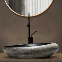 Vasque à poser en céramique pour salle de bain, lavabo artistique pour hôtel