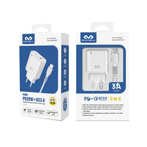 Carregador de celular para celular, carregador USB de parede com porta USB dupla, carregador de celular para celular e iphone, carregador de parede rápido de 20w