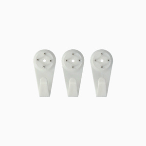 ตะขอแขวนรูปภาพขนาดใหญ่ (แพ็ค 3 ชิ้น แบบพลาสติกใส) ตะปู - Product Image 1