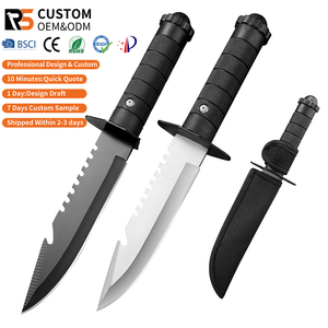 Pisau berkemah berburu bertahan hidup, pisau bilah tetap tahan lama dengan kegunaan luar ruangan - Product Image 1