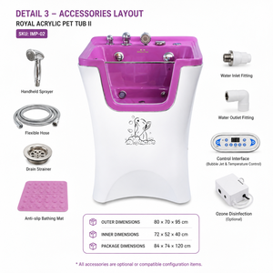 Baignoire pour chien commerciale à ozone, nettoyage rapide et en profondeur sans produits chimiques - Product Image 4