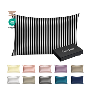 <span class=keywords><strong>Federe</strong></span> di Lusso Stampate in Seta 22-25 Momme, Doppia Faccia, 100% Vera Seta, Protezione Cuscino Liscia, Ideale per Regali - Product Image 2
