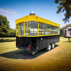 Satış özelleştirilmiş İşlevli yeni Hotdog hızlı yemek arabası barbekü gıda kamyon mobil gıda römorkü araba buz kamyonları ikram servisi treyleri