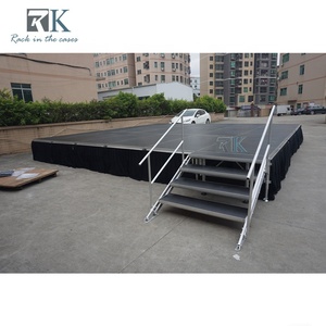 Outdoor Concert Stage Platform with Aluminum Brace Quick Install Stage - Product Image 3