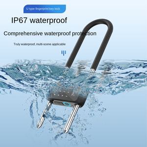 Xi Ling <span class=keywords><strong>Rabbit</strong></span> U字型コンビネーション指紋ロックガラス二重ドア用電子スマートパドロックモデルU7P中国スマートなし - Product Image 4