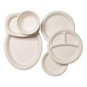 Compartiment biodégradable pour récipient alimentaire en bagasse de canne à sucre, compostable au micro-ondes en gros étanche pour restaurant - Product Image 5