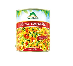 Precio de fabricante de Ventas de Fábrica verduras mixtas enlatadas papas enlatadas guisantes/frijoles/maíz dulce/zanahoria