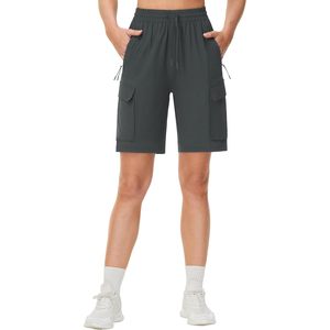 Shorts cargo légers à séchage rapide pour femmes avec poches zippées pour le golf, la randonnée et les activités de plein air - Product Image 3