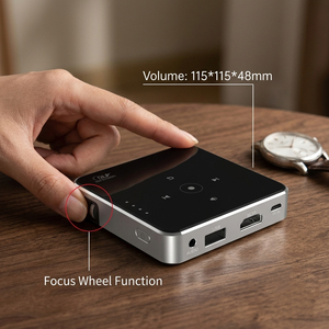 Mini projecteur DLP Compact Powerhouse P30, projecteur de poche portable, batterie intégrée (1,5 h), <span class=keywords><strong>Netflix</strong></span>, jeux, correction automatique de la distorsion trapézoïdale, 1080P - Product Image 3