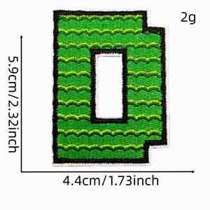 Nouvelles Écussons Thermocollants Écologiques Personnalisables en Couleur avec 26 Lettres Anglaises pour Vêtements, Chapeaux, Sacs, Badges et Décorations - Product Image 4