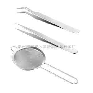 Pinzas de acero inoxidable 304, herramientas para recoger nidos de pájaros y goma de durazno (juego de 3 piezas), limpieza de pantallas de filtro y resistencia a la corrosión - Product Image 5