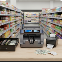 Compteur de billets portable, machine à compter l'argent, compteur de devises