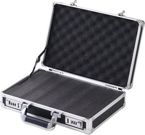 Estuche Rígido de 14 Pulgadas, Maletín Resistente de <span class=keywords><strong>Aluminio</strong></span>, Espuma Preformada Personalizable - Product Image 1