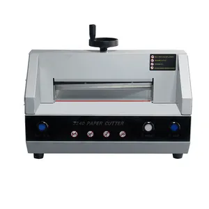 Máquina cortadora de papel de alta resistencia de precisión, cortador de papel eléctrico de escritorio para corte grueso, A3, A4, 330mm
