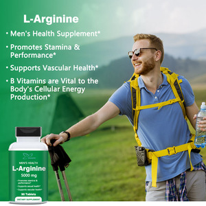 תוסף בריאות כלי דם 5000 מ ג l-ארגנין טבליות בריאות זכר קידום סיבולת - Product Image 3