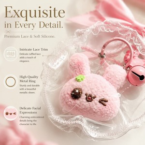 Porte-clés à presser, jouets sensoriels anti-stress pour adultes, animaux de dessin animé (pingouin, chien, mouton, chat, ours, étoile, elfe) - Product Image 6