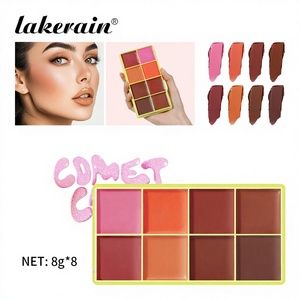 <span class=keywords><strong>Palette</strong></span> Tutto-in-Uno 8 <span class=keywords><strong>Colori</strong></span>: Blush, Illuminante e Contouring, Crema Colorata per Labbra e Guance 8g*8 - Product Image 3