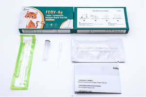 Kit de Prueba Rápida FPV FCV FHV FCoV, Prueba de Antígeno para Virus Felinos, Prueba de Diagnóstico Veterinario para Gatos - Product Image 3