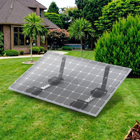 Kit de montage solaire lesté pour toit plat commercial, à déploiement rapide, sans perçage, avec cadre de support PV Zn-Al-Mg