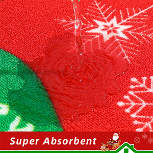 Lavable a máquina <span class=keywords><strong>Navidad</strong></span> Dector Santa Claus cocina corredor y esteras juegos antideslizante más largo cocina piso Mat - Product Image 3