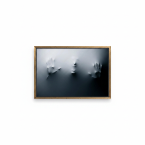 Screaming Man Abstract Canvas Print: Modern Graphic Artwork,<b>GOLD</b> <b>FRAMED</b> CANVAS - Product Image 2