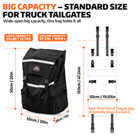 Bolsa de Almacenamiento Resistente para Puerta Trasera AUTOBOTS, Organizador de Basura Impermeable para Camioneta, SUV, Jeep, Overlanding y Camping