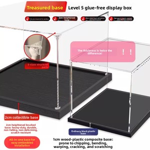 Caja de Exhibición Apilable de Acrílico a Prueba de Polvo con Diseño de Dibujos Animados para <span class=keywords><strong>McLaren</strong></span> Senna GTR 42123, Caja de Almacenamiento Transparente para Figuras - Product Image 3