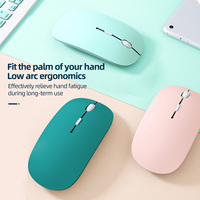 Seenda — Mini-souris bluetooth silencieuse, Ultra-fine, pour PC portable, clavier, batterie mode unique, pour étudiants et travail