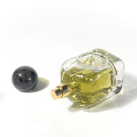 Bouteilles de parfum vides à bord d'arc carré clair 100ml bouteilles de parfum en verre bouteilles d'huile de parfum transparentes emballage d'épices