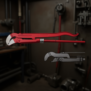 Adjustable <b>Wrench</b> 310 N Length L Red Steel For Plumbing And Mechanical Use - Product Image 3