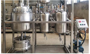 מיכל ריאקטור קריסטליזציה מסחרי למעבדה, רציף, עם ערבול, מבודד, בעל מעטפת, אוטומטי, נירוסטה 304, מנוע, 50 ליטר - Product Image 2