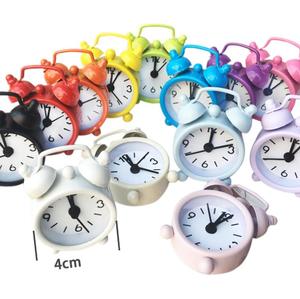 Logo personalizzato numero rotondo Desktop decorazione della casa colorato Mini 40mm piccola sveglia in metallo per regali per bambini studenti - Product Image 2