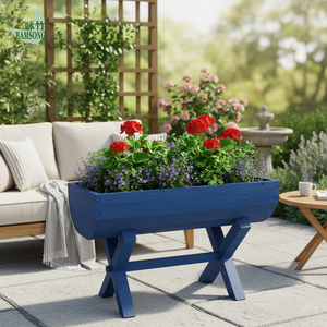 Jardinière en <span class=keywords><strong>bois</strong></span> de bambou personnalisée, finition sculptée à la main, couleur brûlée, écologique, décorative, pour fleurs de jardin, intérieur/extérieur, légumes - Product Image 3