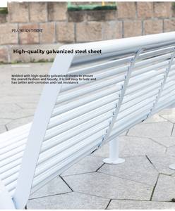 Ghế công viên ngoài trời Iron Art Leisure Scenic Area Ghế đôi - Product Image 4