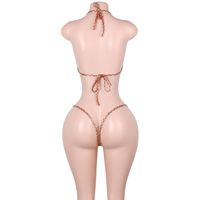 Tenue de danse exotique personnalisée, sous-vêtements à paillettes en écailles de poisson, ensemble de costumes de bar, tenue de scène scintillante pour boîte de nuit