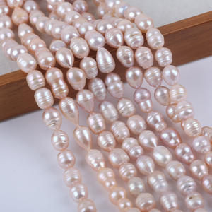 Perlas Naturales Sueltas Semiterminadas de Agua Dulce Blancas de 10-11 mm, Forma de Arroz, para Joyería Hecha a Mano, Cuentas para Hacer Bisutería, Venta al por Mayor - Product Image 5