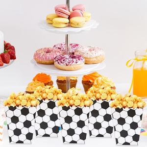 Boîtes à <span class=keywords><strong>popcorn</strong></span> jetables sur le thème du sport, football, basketball, soccer, gobelets à collation pour bars, cafés, boutiques de cadeaux - Product Image 4