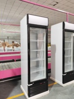 Vitrine de refroidisseur verticale pour boisson boisson bouteille de lait refroidisseur de yaourt réfrigérateur commercial vitrine refroidisseur
