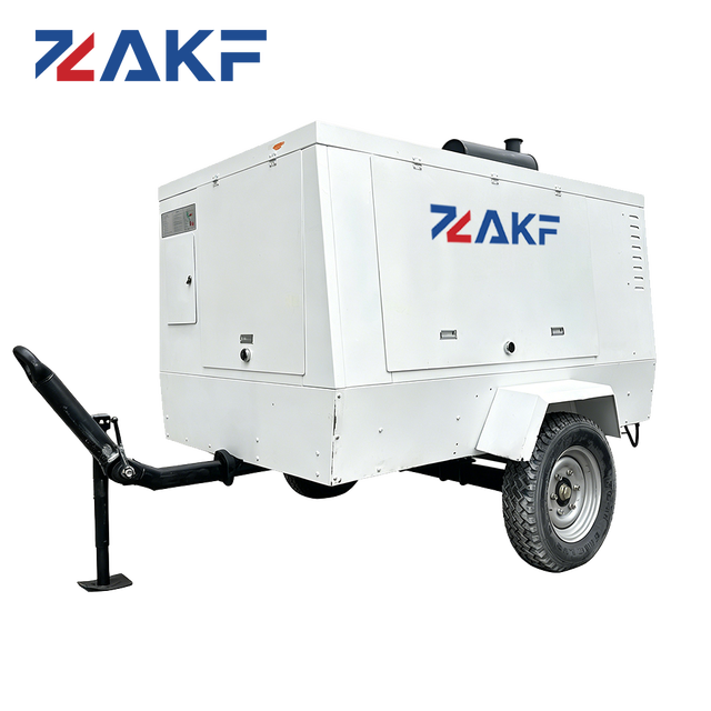 ZAKF  CE Certification Diesel-driven Mobile Portable Compressors 5m3/min 185 Cfm 8bar/145psi for Marine Application