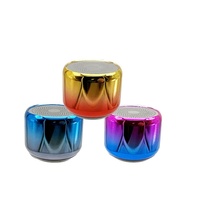 Mini-enceinte sans fil 5.0 en métal, colorée, portable, pour l'extérieur