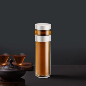 300ML Double Wall Glass Water Bottle with <b>Tea</b> <b>Infuser</b> <b>Tea</b> and Water Separation <b>Mug</b> Cup for Boiling Water - Product Image 3