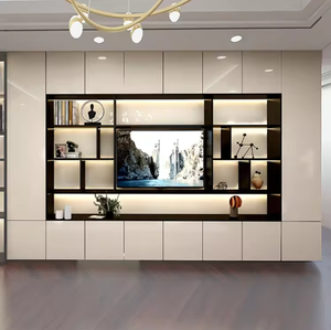 EX645 Mirror Finish Stainless Steel Waterproof Art Deco Floor Mount Niche Shelf for Hotel & Commercial Interior <b>Space</b> - Product Image 1