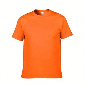 High Quality 180gsm Men's Blank Navy T-<b>Shirts</b> Custom Logo Print 100% Cotton Summer Wholesale Tee - Product Image 4