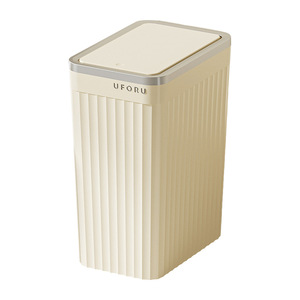 ถังขยะทรงสี่เหลี่ยมยูโฟรู 10 ลิตร ฝาปิดแบบกด ใช้ในห้องน้ำในร่ม - Product Image 5