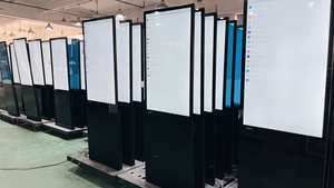 43 55-inch LCD trong nhà quảng cáo hiển thị đứng màn hình cảm ứng tương tác kỹ thuật số biển cho thang máy Áp phích hoạt hình biển - Product Image 2