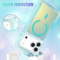 Coque pour iPhone 18 Pro Max, Coque Fluorescente Laser Iridescente Mignonne, Conçue pour iPhone 17 Pro Max