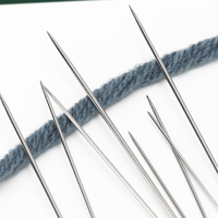 Aiguilles à tricoter en acier inoxydable à petit œil Aiguilles à coudre à la main pour la réparation de couture